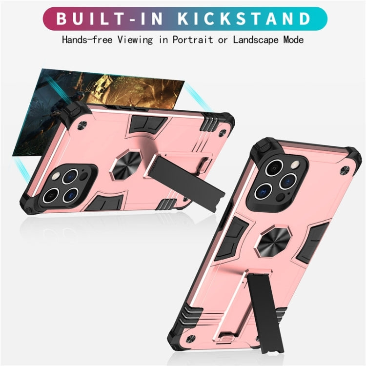 For iPhone 12 Pro Max 10 PCS Shockproof TPU + PC Protective Case with Invisible Holder