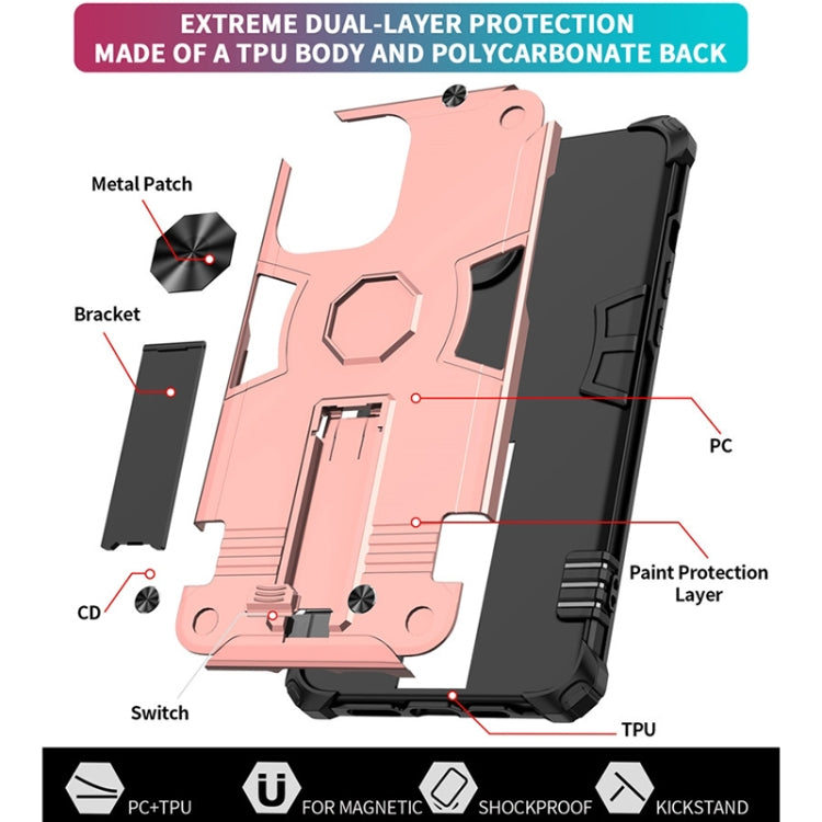 For iPhone 12 Pro Max 10 PCS Shockproof TPU + PC Protective Case with Invisible Holder