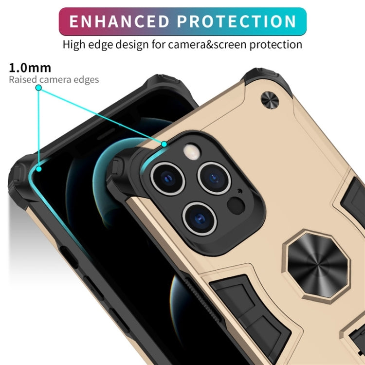 For iPhone 12 Pro Max 10 PCS Shockproof TPU + PC Protective Case with Invisible Holder