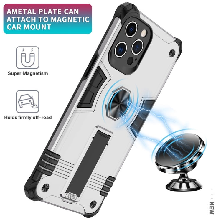 For iPhone 12 Pro Max 10 PCS Shockproof TPU + PC Protective Case with Invisible Holder