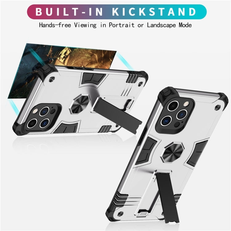 For iPhone 12 Pro Max 10 PCS Shockproof TPU + PC Protective Case with Invisible Holder