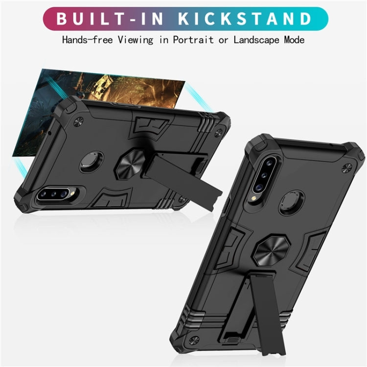 For Samsung Galaxy A20s 10 PCS Shockproof TPU + PC Protective Case with Invisible Holder