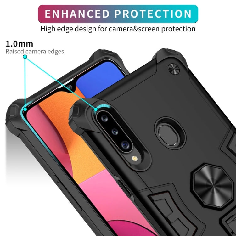 For Samsung Galaxy A20s 10 PCS Shockproof TPU + PC Protective Case with Invisible Holder