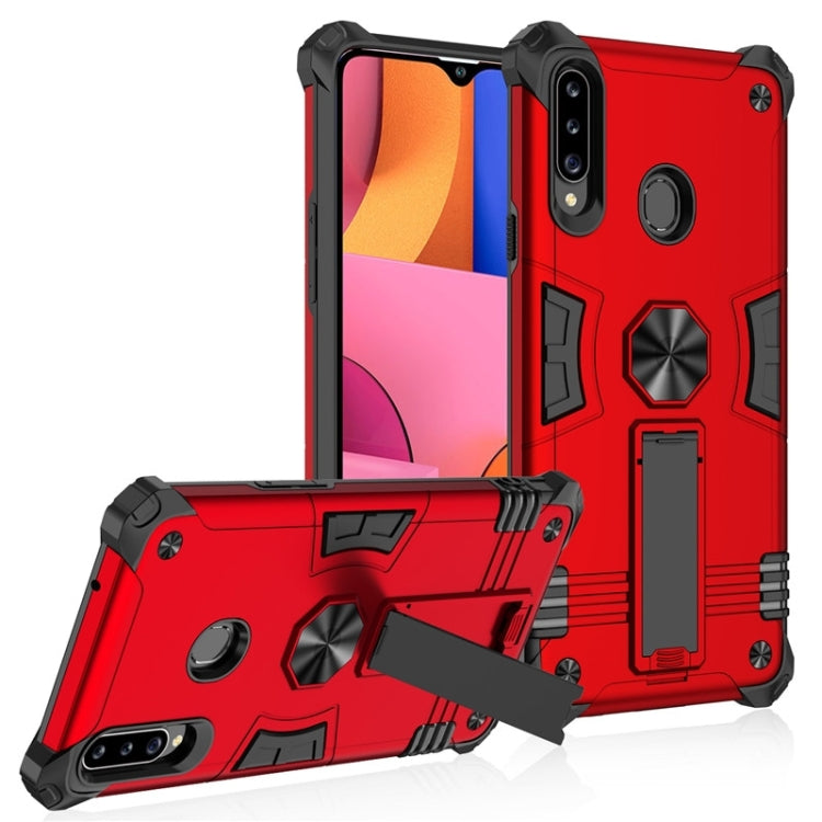 For Samsung Galaxy A20s 10 PCS Shockproof TPU + PC Protective Case with Invisible Holder