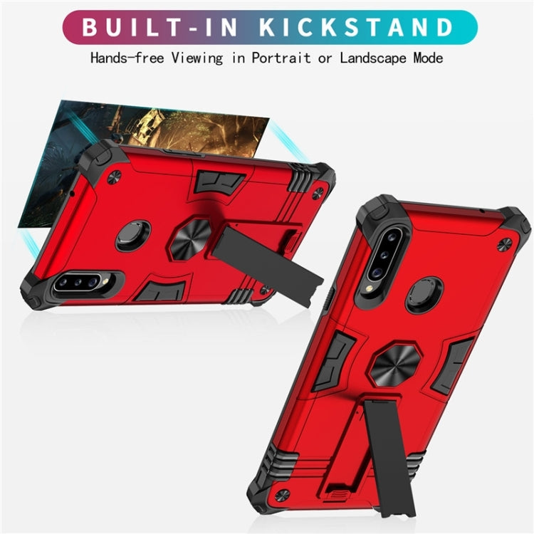 For Samsung Galaxy A20s 10 PCS Shockproof TPU + PC Protective Case with Invisible Holder