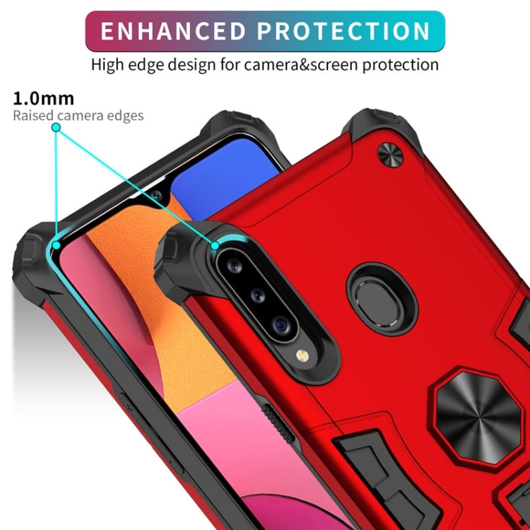 For Samsung Galaxy A20s 10 PCS Shockproof TPU + PC Protective Case with Invisible Holder