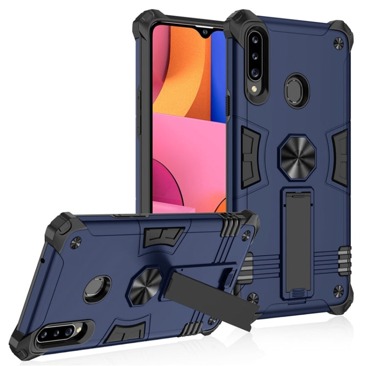For Samsung Galaxy A20s 10 PCS Shockproof TPU + PC Protective Case with Invisible Holder