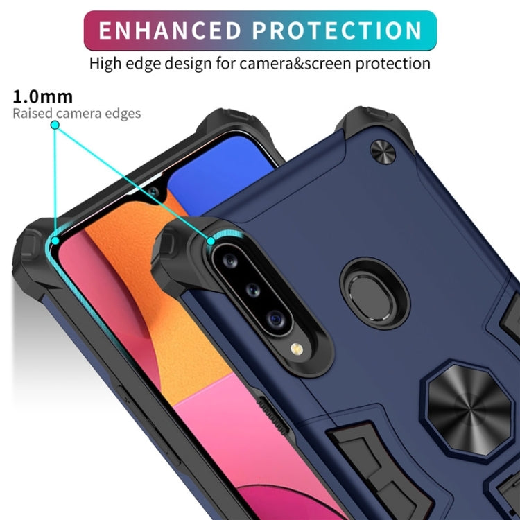 For Samsung Galaxy A20s 10 PCS Shockproof TPU + PC Protective Case with Invisible Holder