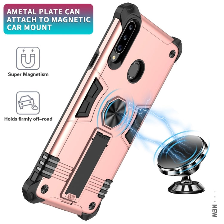 For Samsung Galaxy A20s 10 PCS Shockproof TPU + PC Protective Case with Invisible Holder