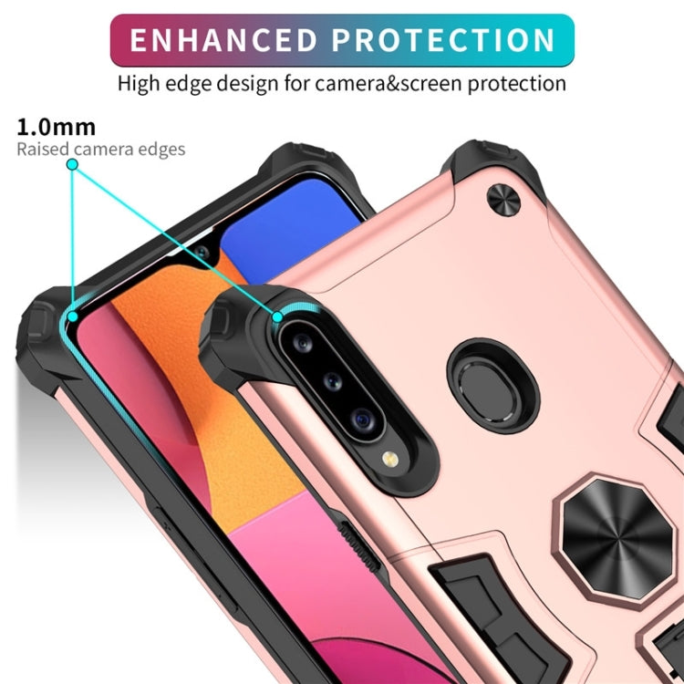 For Samsung Galaxy A20s 10 PCS Shockproof TPU + PC Protective Case with Invisible Holder