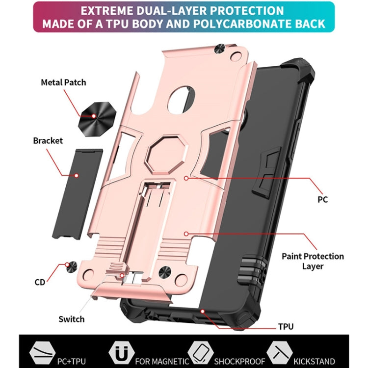 For Samsung Galaxy A20s 10 PCS Shockproof TPU + PC Protective Case with Invisible Holder