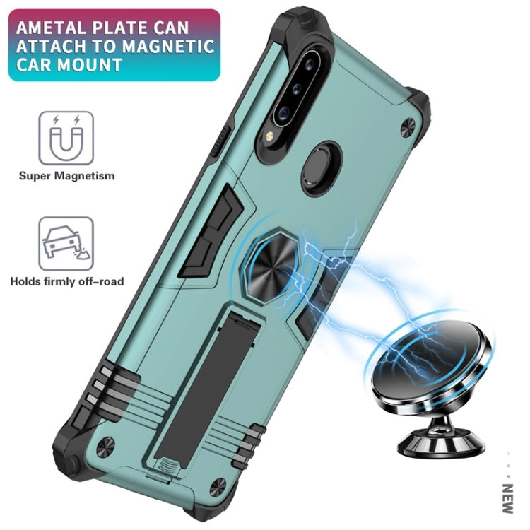 For Samsung Galaxy A20s 10 PCS Shockproof TPU + PC Protective Case with Invisible Holder