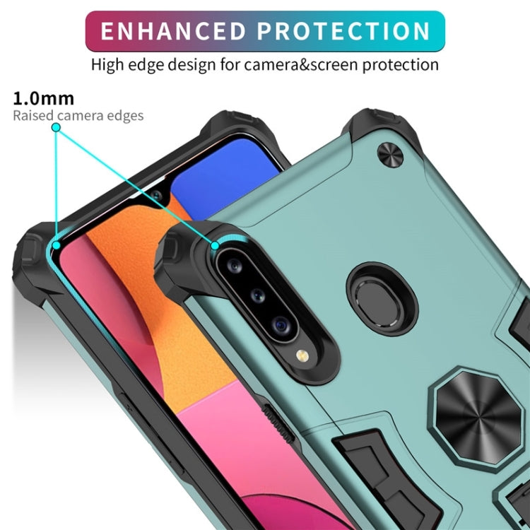 For Samsung Galaxy A20s 10 PCS Shockproof TPU + PC Protective Case with Invisible Holder