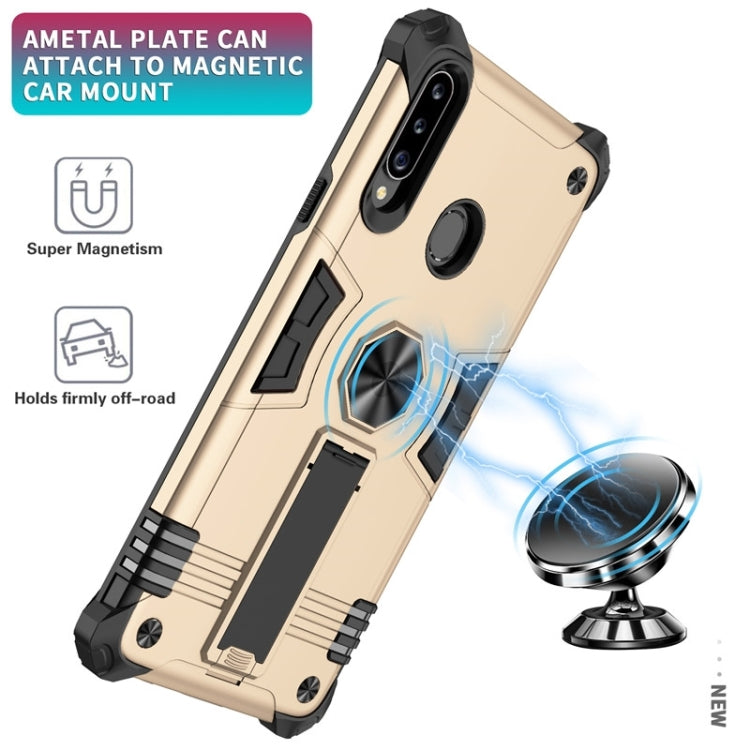 For Samsung Galaxy A20s 10 PCS Shockproof TPU + PC Protective Case with Invisible Holder