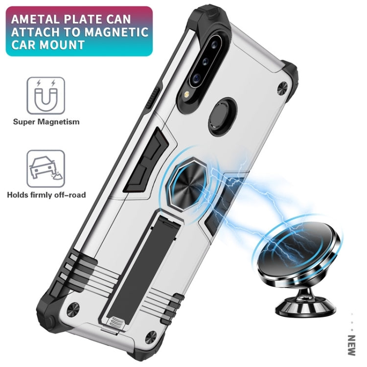 For Samsung Galaxy A20s 10 PCS Shockproof TPU + PC Protective Case with Invisible Holder