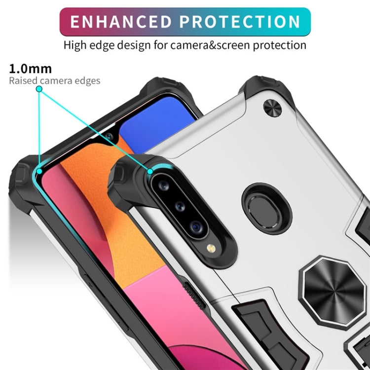For Samsung Galaxy A20s 10 PCS Shockproof TPU + PC Protective Case with Invisible Holder