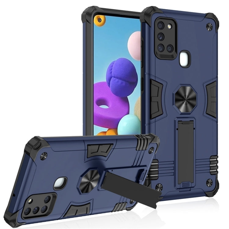 For Samsung Galaxy A21s 10 PCS Shockproof TPU + PC Protective Case with Invisible Holder
