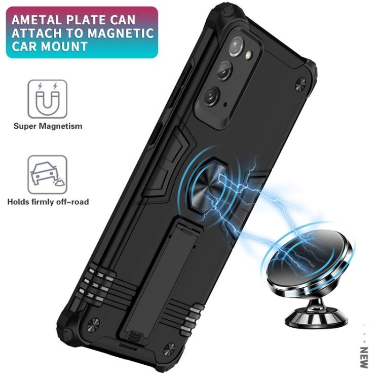 For Samsung Galaxy Note20 10 PCS Shockproof TPU + PC Protective Case with Invisible Holder
