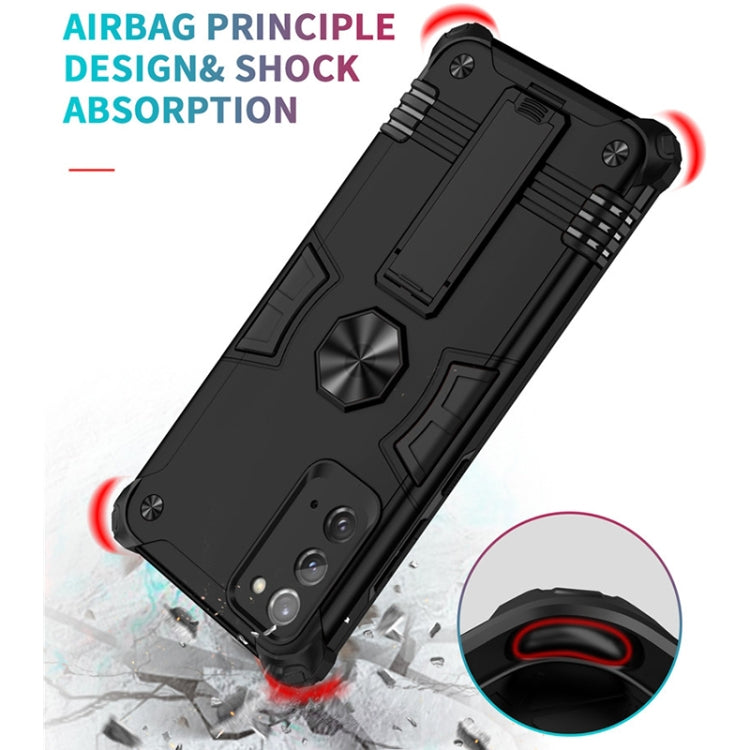 For Samsung Galaxy Note20 10 PCS Shockproof TPU + PC Protective Case with Invisible Holder