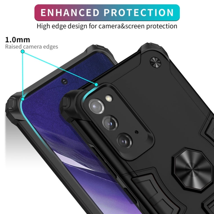 For Samsung Galaxy Note20 10 PCS Shockproof TPU + PC Protective Case with Invisible Holder