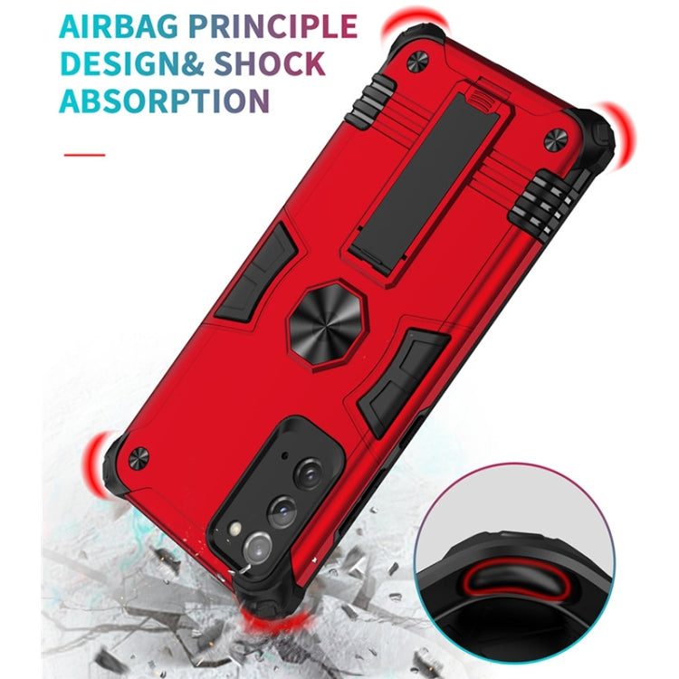 For Samsung Galaxy Note20 10 PCS Shockproof TPU + PC Protective Case with Invisible Holder