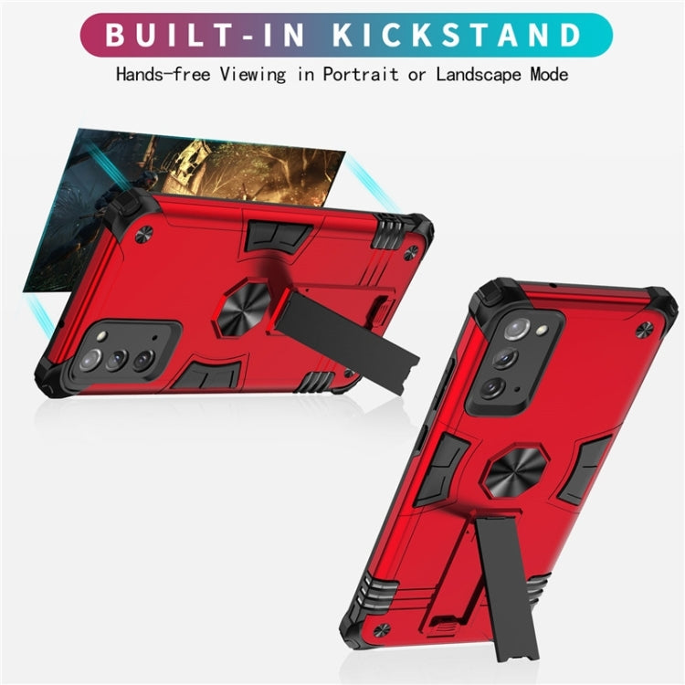 For Samsung Galaxy Note20 10 PCS Shockproof TPU + PC Protective Case with Invisible Holder