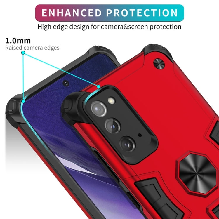 For Samsung Galaxy Note20 10 PCS Shockproof TPU + PC Protective Case with Invisible Holder