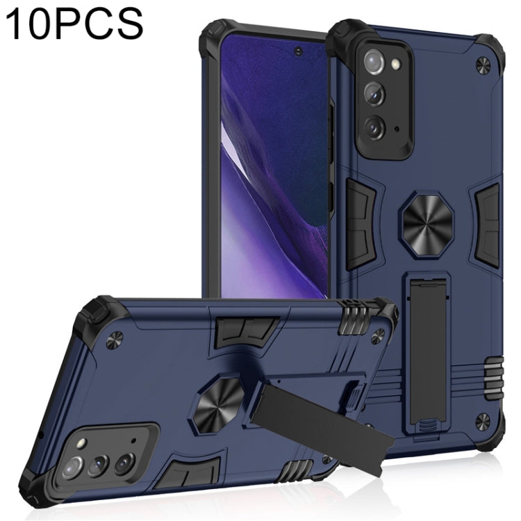 For Samsung Galaxy Note20 10 PCS Shockproof TPU + PC Protective Case with Invisible Holder