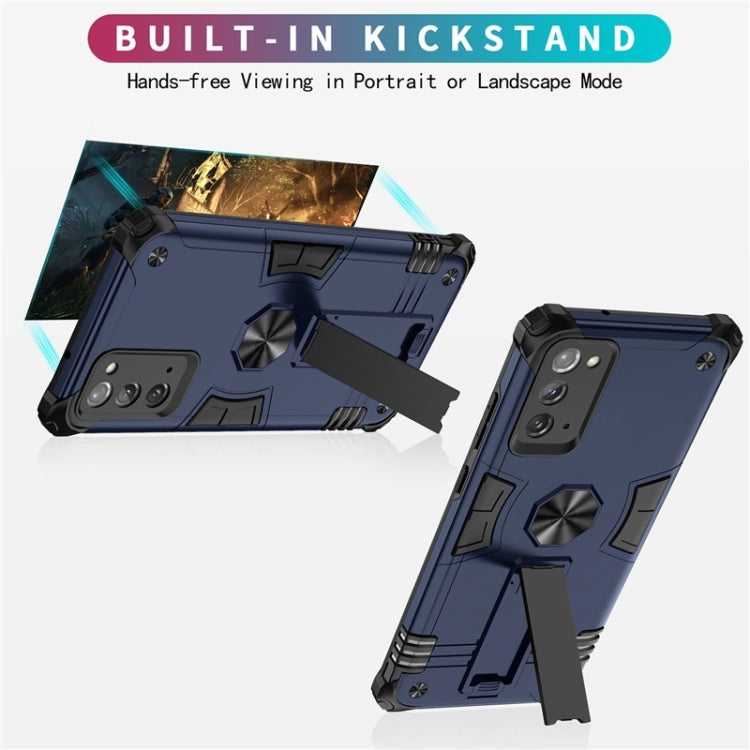 For Samsung Galaxy Note20 10 PCS Shockproof TPU + PC Protective Case with Invisible Holder