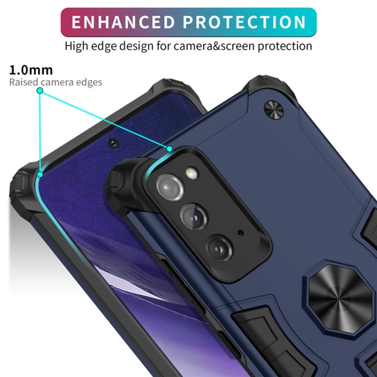 For Samsung Galaxy Note20 10 PCS Shockproof TPU + PC Protective Case with Invisible Holder