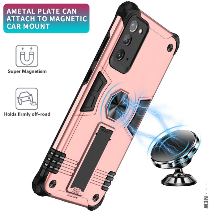 For Samsung Galaxy Note20 10 PCS Shockproof TPU + PC Protective Case with Invisible Holder