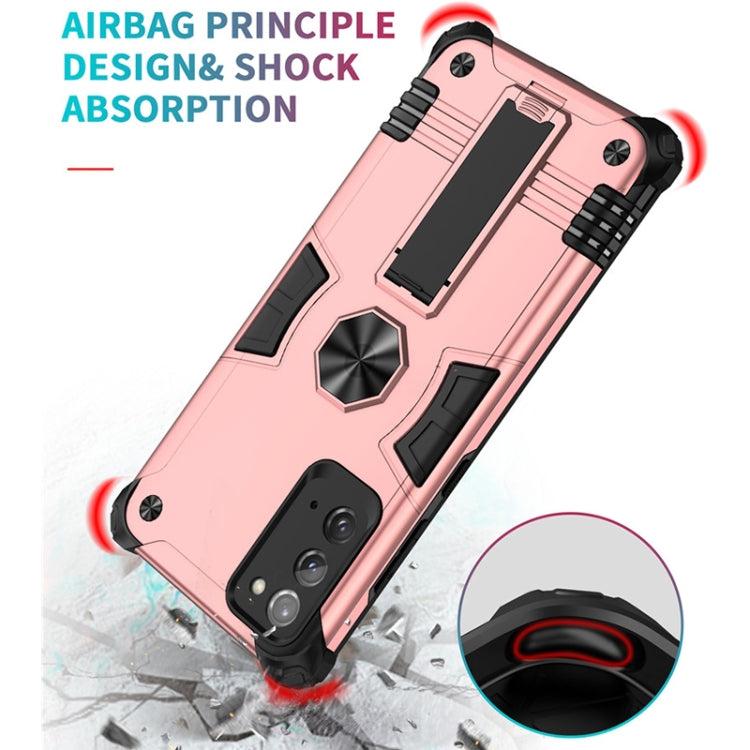 For Samsung Galaxy Note20 10 PCS Shockproof TPU + PC Protective Case with Invisible Holder