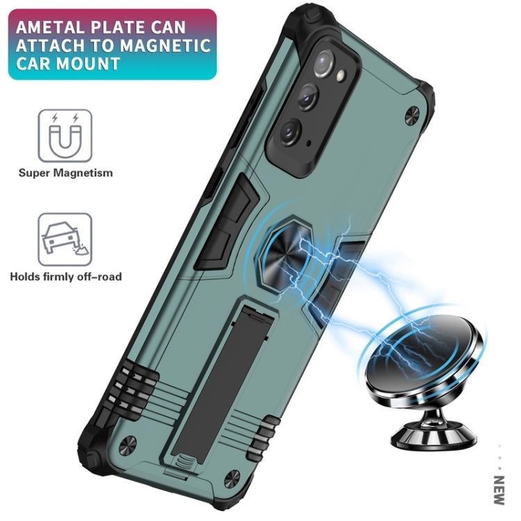 For Samsung Galaxy Note20 10 PCS Shockproof TPU + PC Protective Case with Invisible Holder