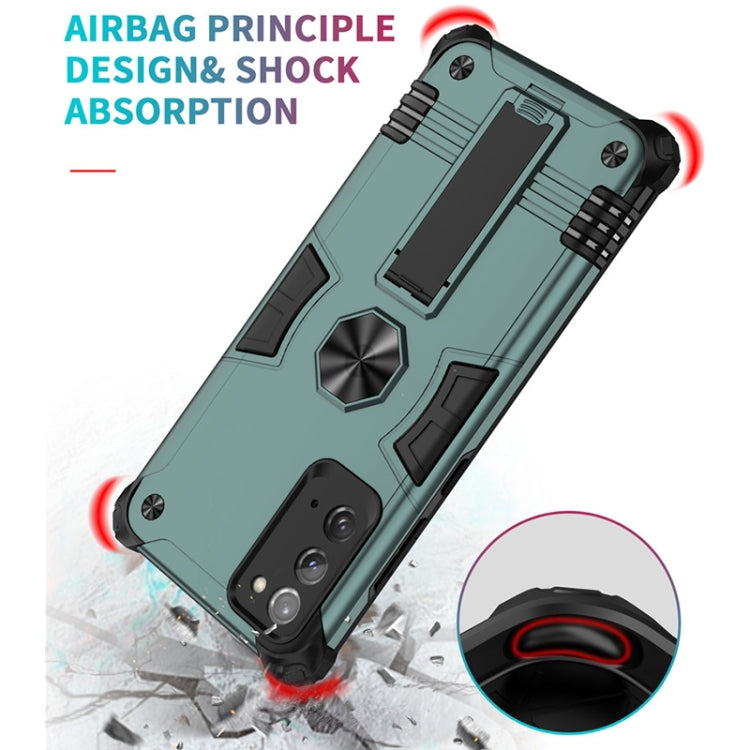 For Samsung Galaxy Note20 10 PCS Shockproof TPU + PC Protective Case with Invisible Holder