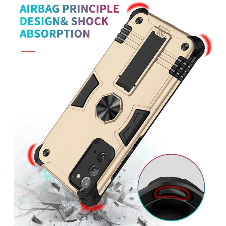 For Samsung Galaxy Note20 10 PCS Shockproof TPU + PC Protective Case with Invisible Holder