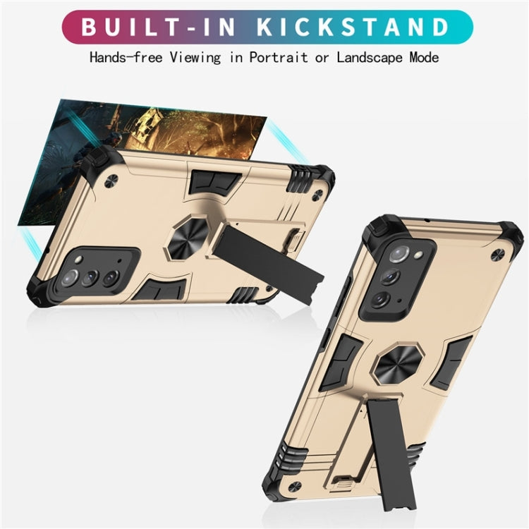 For Samsung Galaxy Note20 10 PCS Shockproof TPU + PC Protective Case with Invisible Holder