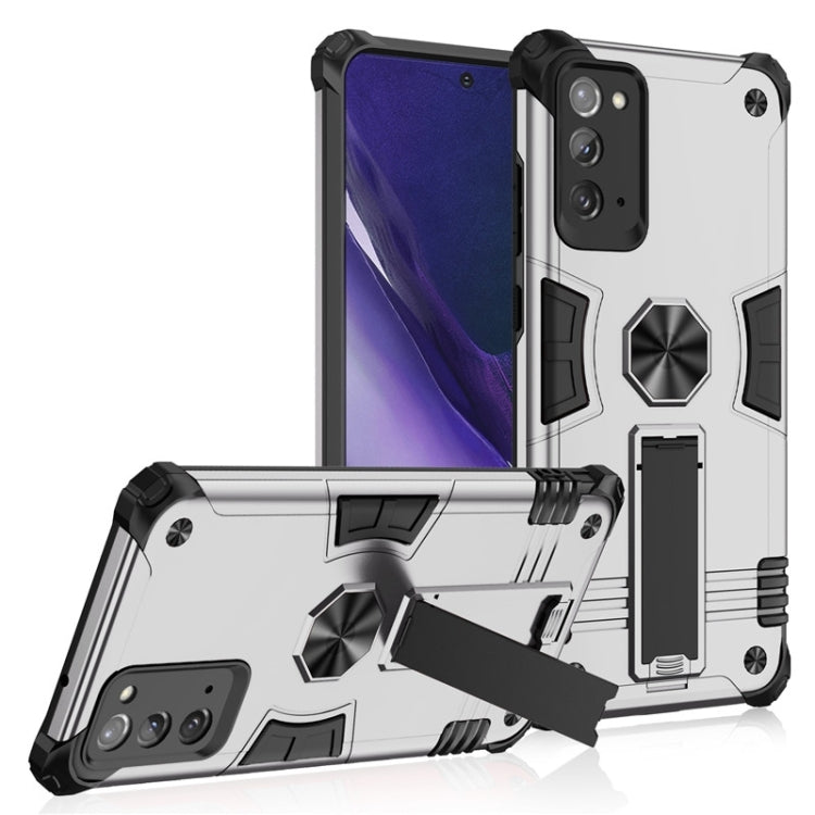 For Samsung Galaxy Note20 10 PCS Shockproof TPU + PC Protective Case with Invisible Holder