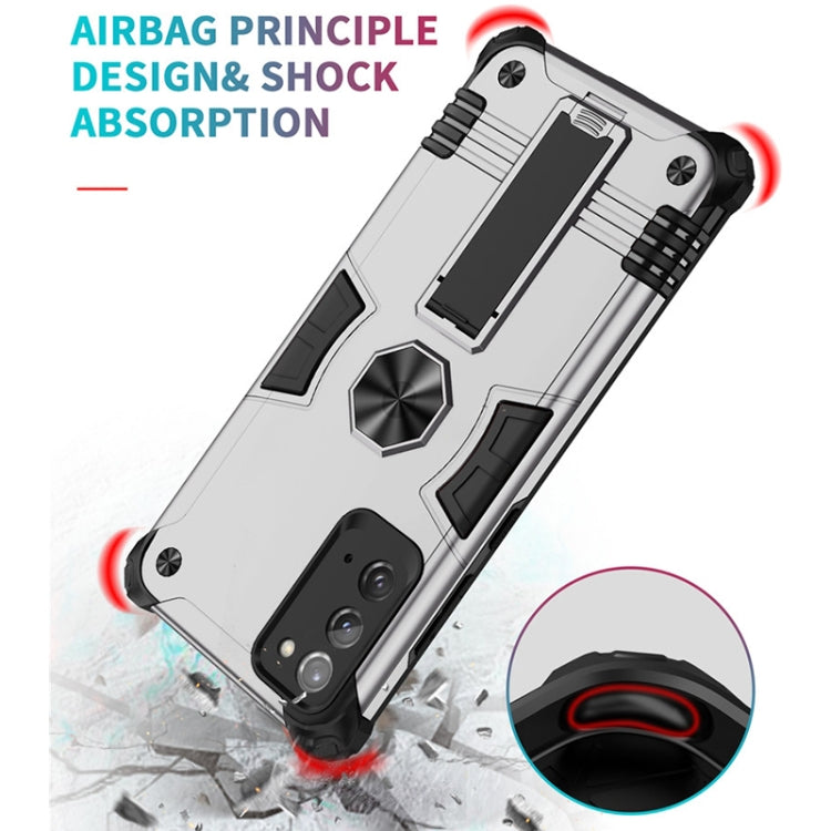 For Samsung Galaxy Note20 10 PCS Shockproof TPU + PC Protective Case with Invisible Holder