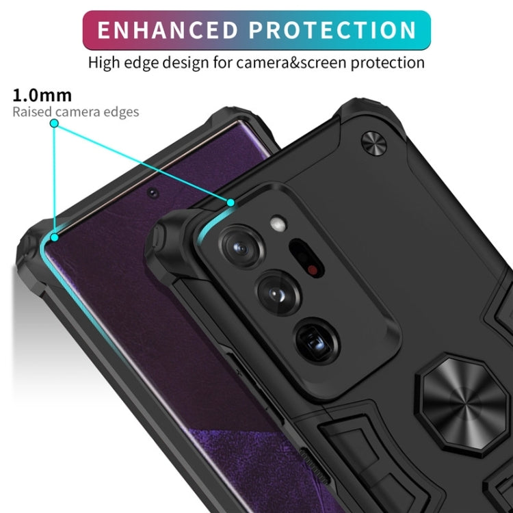 For Samsung Galaxy Note20 Ultra 10 PCS Shockproof TPU + PC Protective Case with Invisible Holder