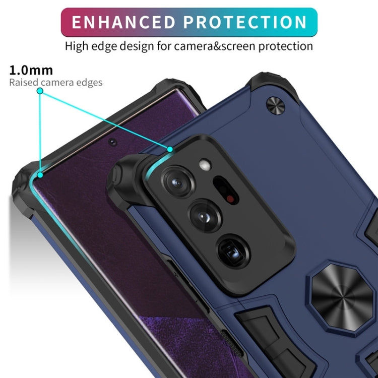 For Samsung Galaxy Note20 Ultra 10 PCS Shockproof TPU + PC Protective Case with Invisible Holder