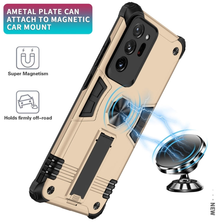 For Samsung Galaxy Note20 Ultra 10 PCS Shockproof TPU + PC Protective Case with Invisible Holder
