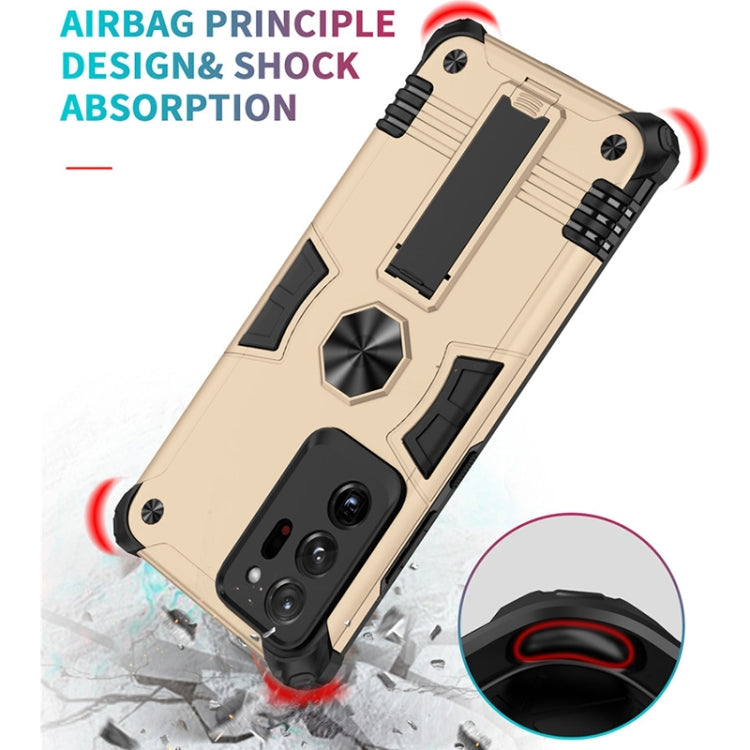 For Samsung Galaxy Note20 Ultra 10 PCS Shockproof TPU + PC Protective Case with Invisible Holder