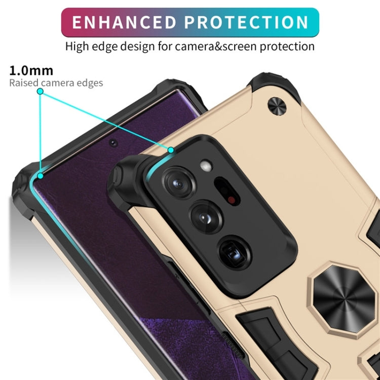 For Samsung Galaxy Note20 Ultra 10 PCS Shockproof TPU + PC Protective Case with Invisible Holder