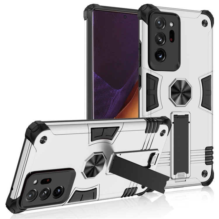 For Samsung Galaxy Note20 Ultra 10 PCS Shockproof TPU + PC Protective Case with Invisible Holder