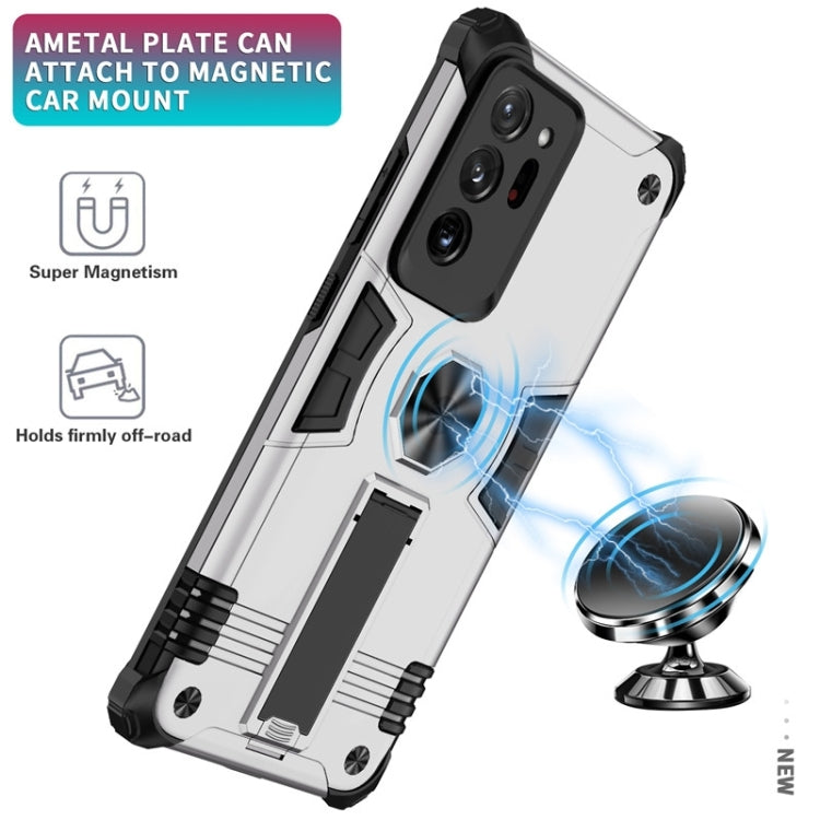 For Samsung Galaxy Note20 Ultra 10 PCS Shockproof TPU + PC Protective Case with Invisible Holder