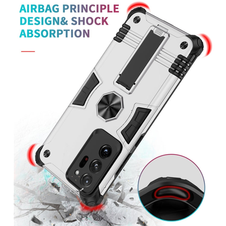 For Samsung Galaxy Note20 Ultra 10 PCS Shockproof TPU + PC Protective Case with Invisible Holder