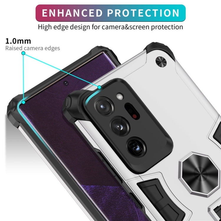 For Samsung Galaxy Note20 Ultra 10 PCS Shockproof TPU + PC Protective Case with Invisible Holder