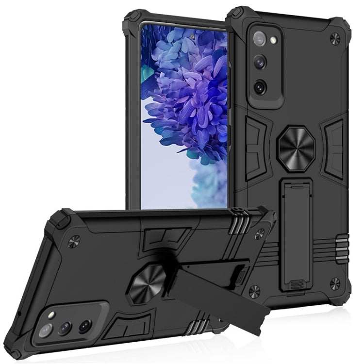 For Samsung Galaxy S20 FE 10 PCS Shockproof TPU + PC Protective Case with Invisible Holder