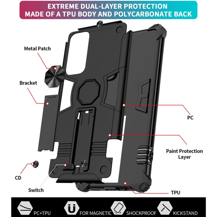 For Samsung Galaxy S20 FE 10 PCS Shockproof TPU + PC Protective Case with Invisible Holder