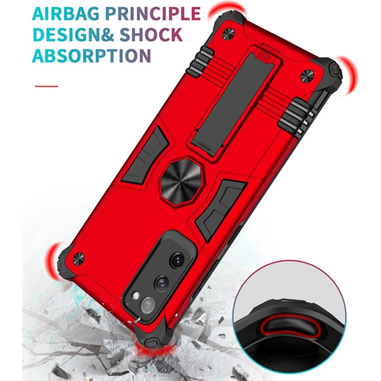 For Samsung Galaxy S20 FE 10 PCS Shockproof TPU + PC Protective Case with Invisible Holder